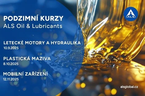 Pozvánka na Podzimní kurz ALS Oil & Lubricants - Letecké motory a hydraulika