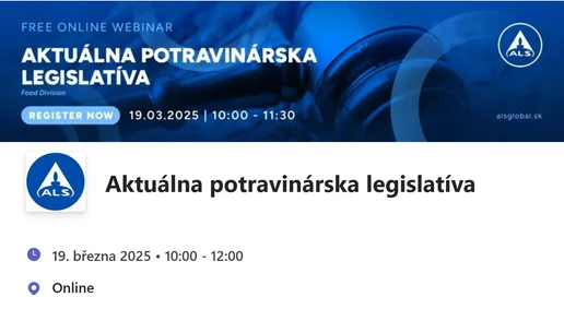 Aktuálna potravinárska legislatíva