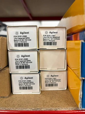 Agilent ALS Syringe, 10 µL, fixed needle, 23-26s/42/cone, 6/pk, 5181-3360 (New)