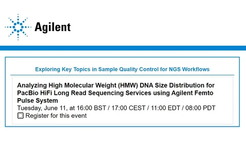 Analyzing High Molecular Weight (HMW) DNA Size Distribution for PacBio HiFi Long Read Sequencing Services using Agilent Femto Pulse System