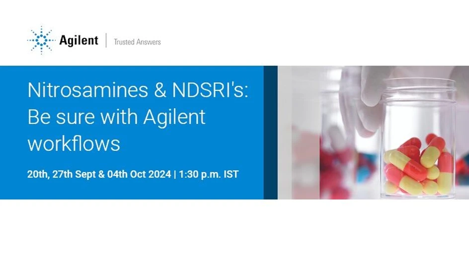 Agilent: Nitrosamines & NDSRI's: Be sure with Agilent workflows
