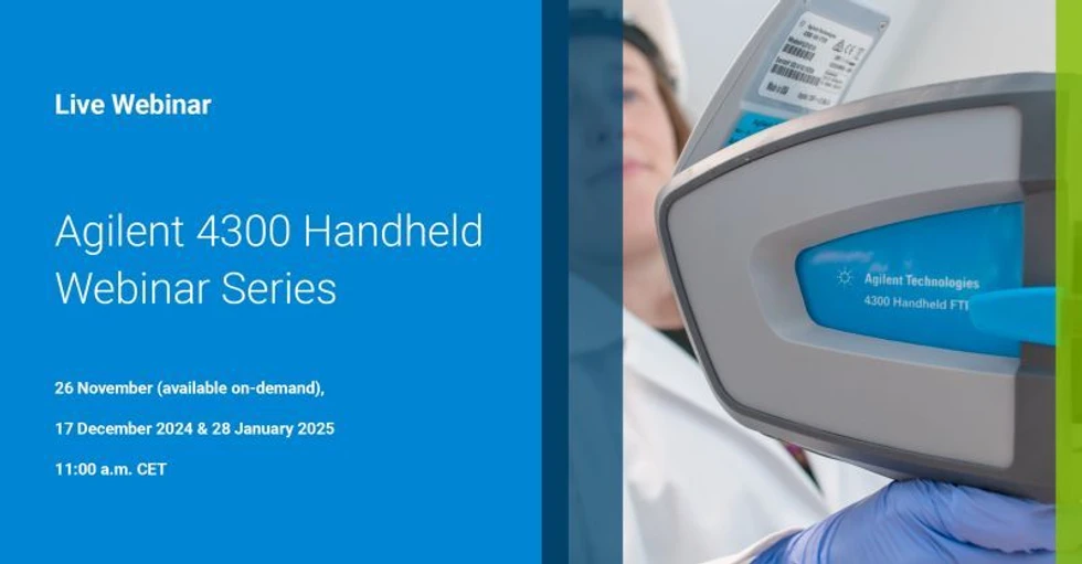 Agilent Technologies: Agilent 4300 Handheld Webinar Series