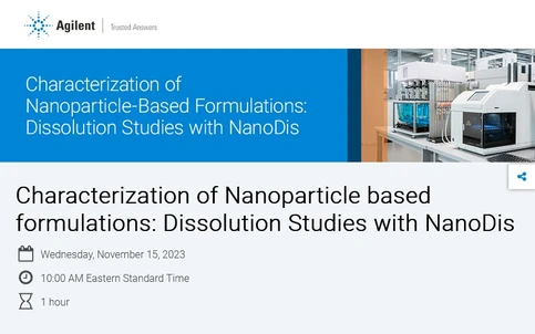 Characterization of Nanoparticle based formulations: Dissolution Studies with NanoDis