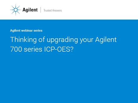 Ready to replace your 700 series ICP-OES? The latest 5800 or 5900 will exceed your expectations! Part 2