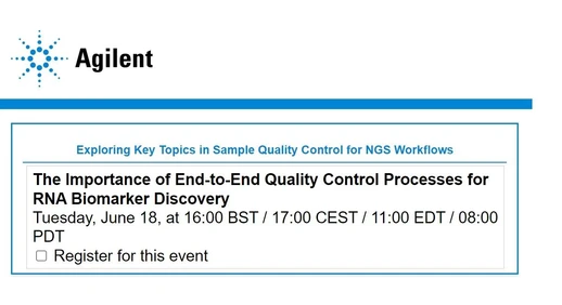 The Importance of End-to-End Quality Control Processes for RNA Biomarker Discovery