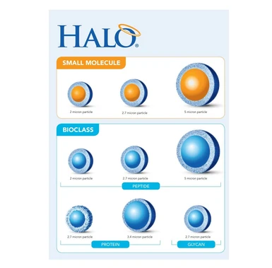 AMT HALO FUSED-CORE HPLC kolony