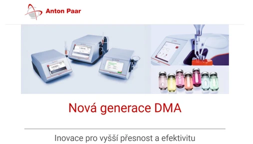 Anton Paar nová generace DMA přístrojů
