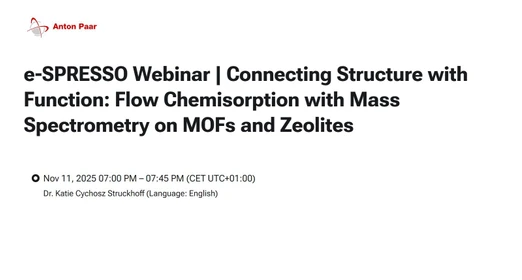 Connecting Structure with Function: Flow Chemisorption with Mass Spectrometry on MOFs and Zeolites