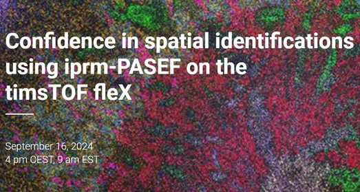 Confidence in spatial identifications using iprm-PASEF on the timsTOF fleX