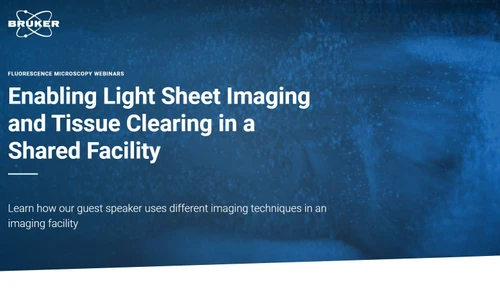  Fluorescence Microscopy Webinars Enabling Light Sheet Imaging and Tissue Clearing in a Shared Facility