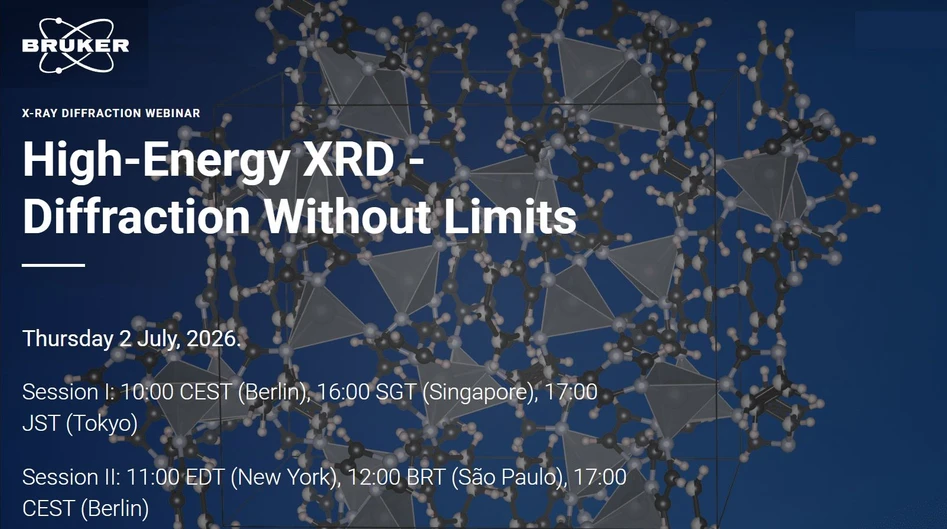 Bruker: High-Energy XRD - Diffraction Without Limits