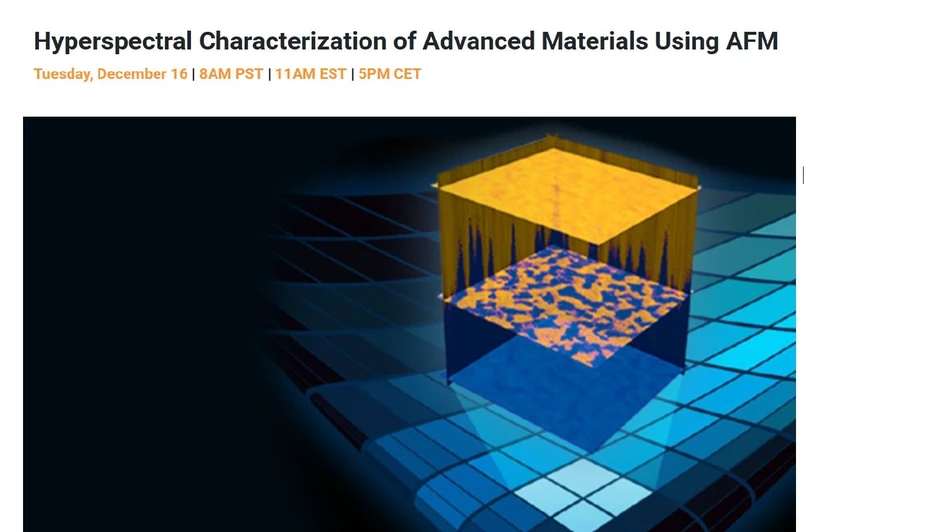 Bruker: Hyperspectral Characterization of Advanced Materials using AFM