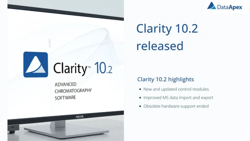 Clarity Chromatography Software 10.2 released!
