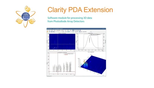 DataApex PDA - rozšíření o modul detektorů s fotodiodovým polem pro software Clarity