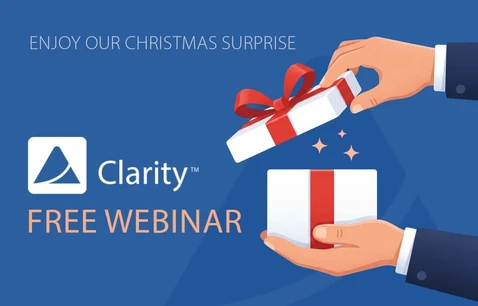 Vánoční dárek pro uživatele Clarity: bezplatný webinář plný tipů a triků