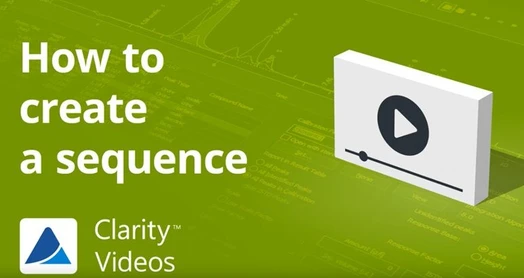 How to create a sequence in Clarity software