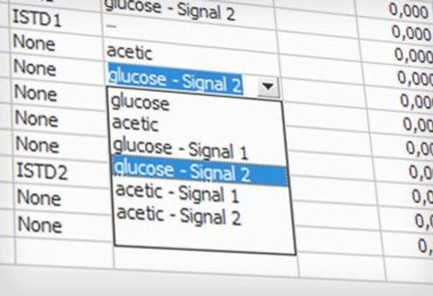 DataApex: Internal standard from another signal