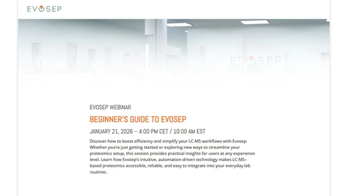 Beginner’s guide to Evosep
