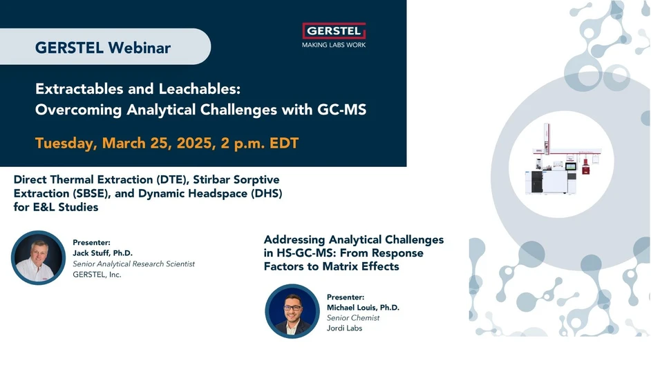 GERSTEL: Extractables and Leachables: Overcoming Analytical Challenges with GC-MS
