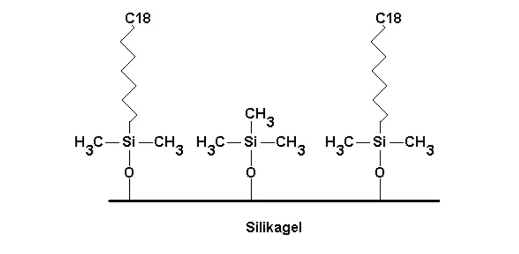 HPLC.cz: Grafické znázornění endcappingu