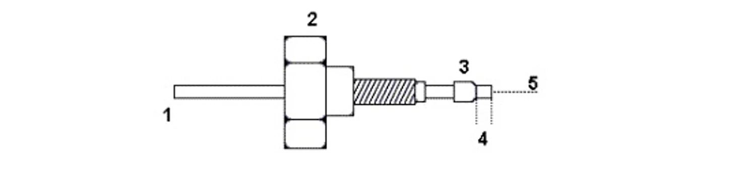 HPLC.cz: Obr.2 Tlaková montáž spojovacího potrubí