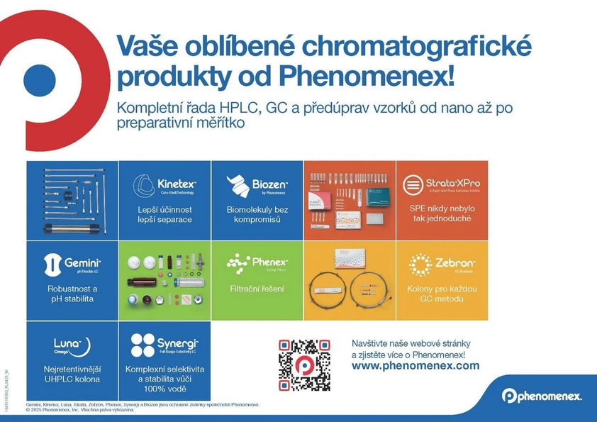 HPLC.cz: Partneři a sponzoři konference - Phenomenex