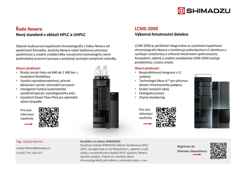 HPLC.cz: Partneři a sponzoři konference - Shimadzu