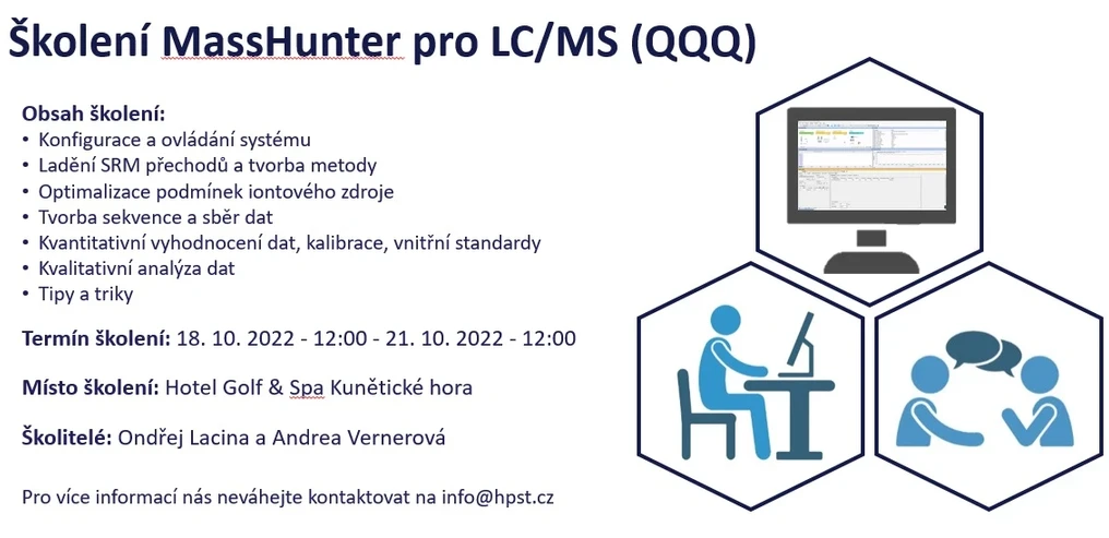 Altium softwarová školení - MassHunter pro LC/MS QQQ