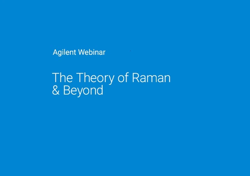 Agilent Technology: Fast assay of Tablets, Capsules, and other Dosage forms using Transmission Raman Spectroscopy and SORS Raman Spectroscopy