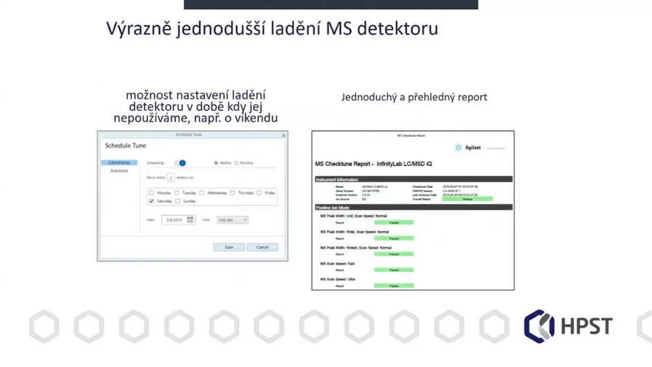 HPST: Ukázka chromatografického softwaru pro řízení MSD Agilent iQ