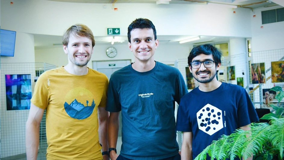<p><strong>IOCB Prague: </strong>From left: Michal Šimek, Paulo Paioti, Paritosh Dey</p>