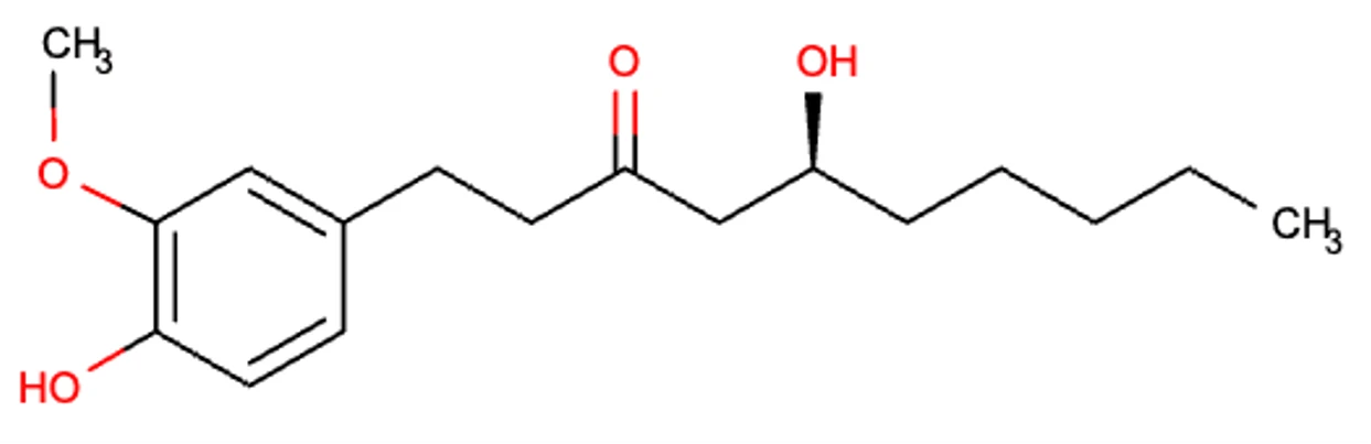 KNAUER: Figure 1: Structure of [6]-gingerol (drawn with MarvinSketch 6.0.1)
