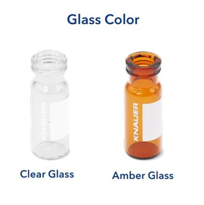 KNAUER: Vials & Caps - Glass color