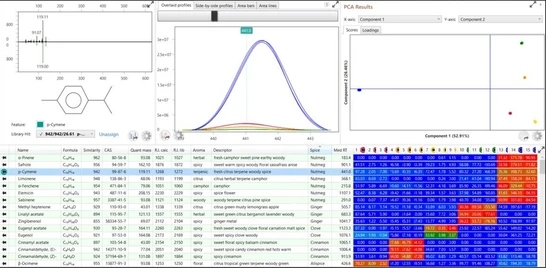 LECO ChromaTOF Sync Analýza GC-TOFMS dat