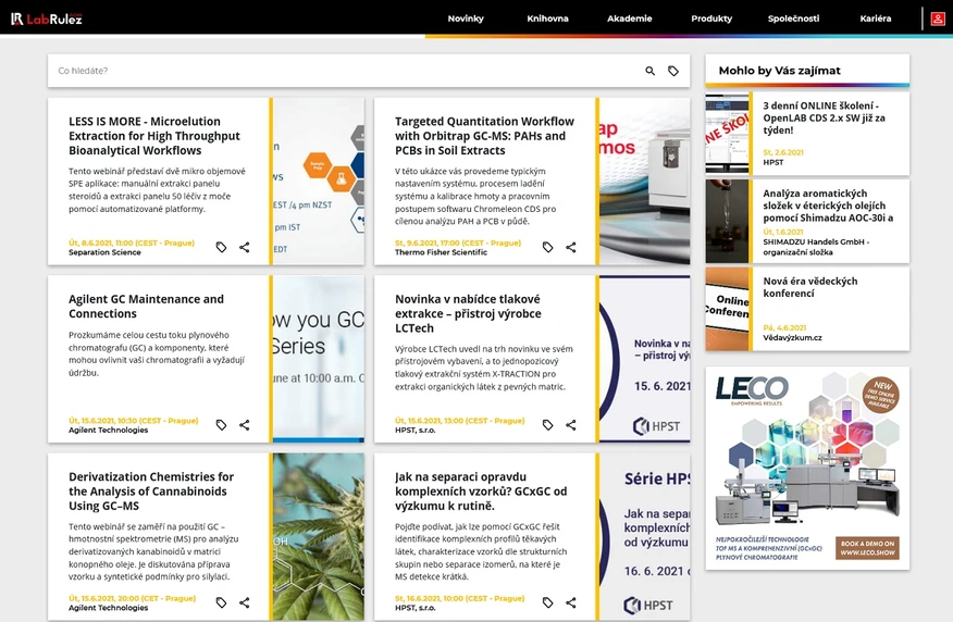 <p>LabRulez: GC a GCMS webináře 23. - 24. týden</p>