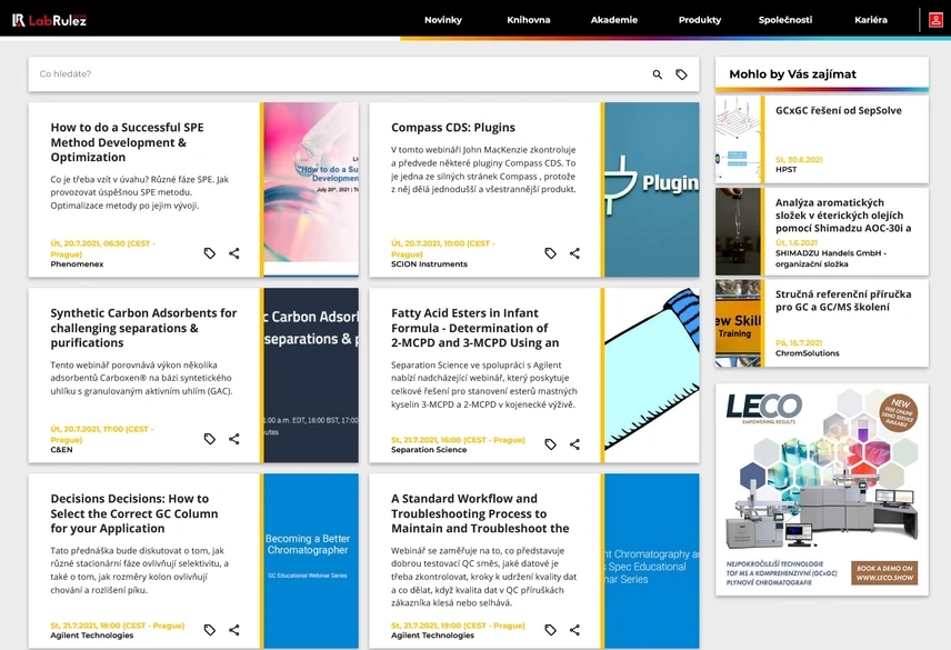 <p>LabRulez: GC a GCMS webináře 29. týden</p>
