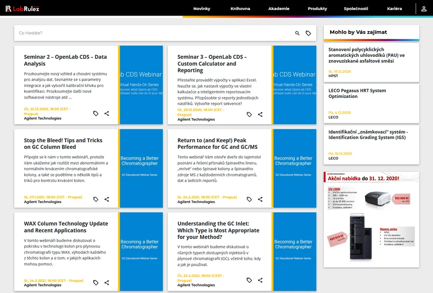 <p>LabRulez: GC a GCMS webináře - 52. týden</p>
