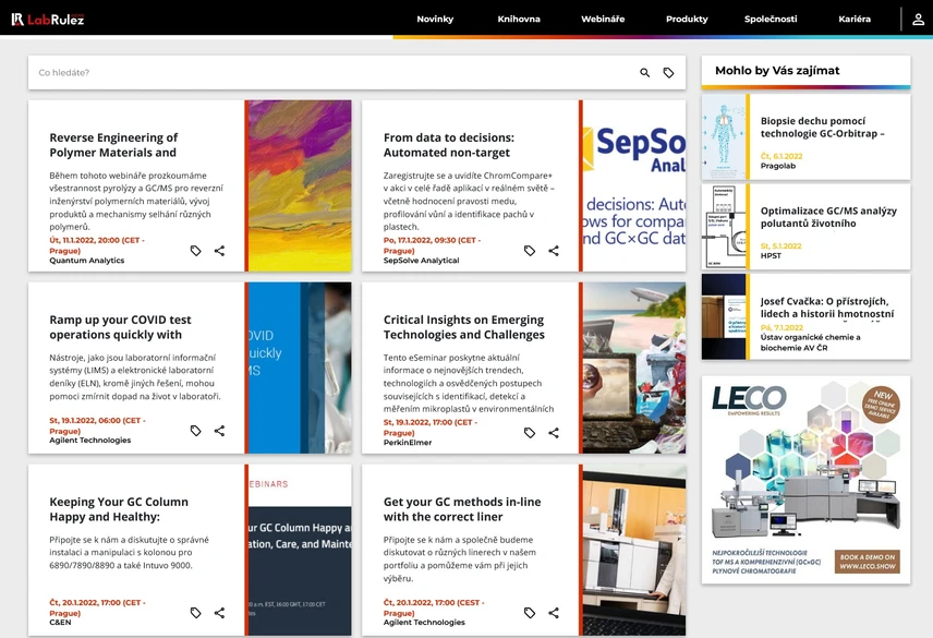 <p>LabRulez: GC a GC/MS webináře týden 2-3/2022</p>
