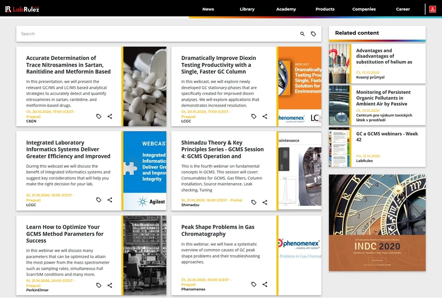 <p>LabRulez: GC and GCMS webinars - Week 43</p>