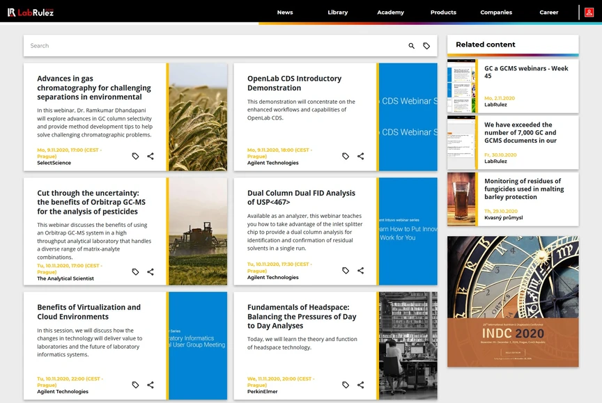 <p>LabRulez: GC and GCMS webinars - Week 46</p>