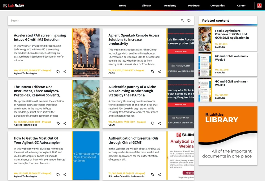 <p>LabRulez: GC and GCMS webinars - February 2021</p>
