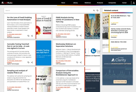 GC & GC/MS webinars Week 13/2022