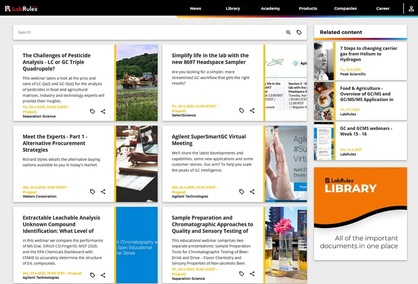 <p>LabRulez: GC and GCMS webinars - Week 16 - 17</p>
