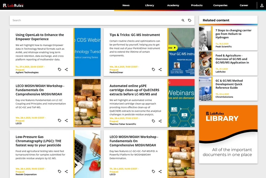 <p>LabRulez: GC and GCMS webinars - Week 17</p>