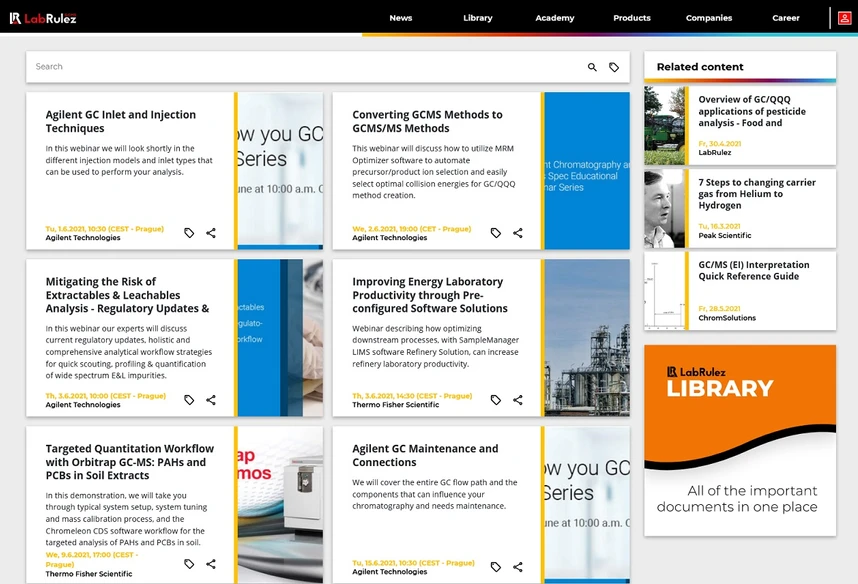<p>LabRulez: GC and GCMS webinars - Week 22</p>