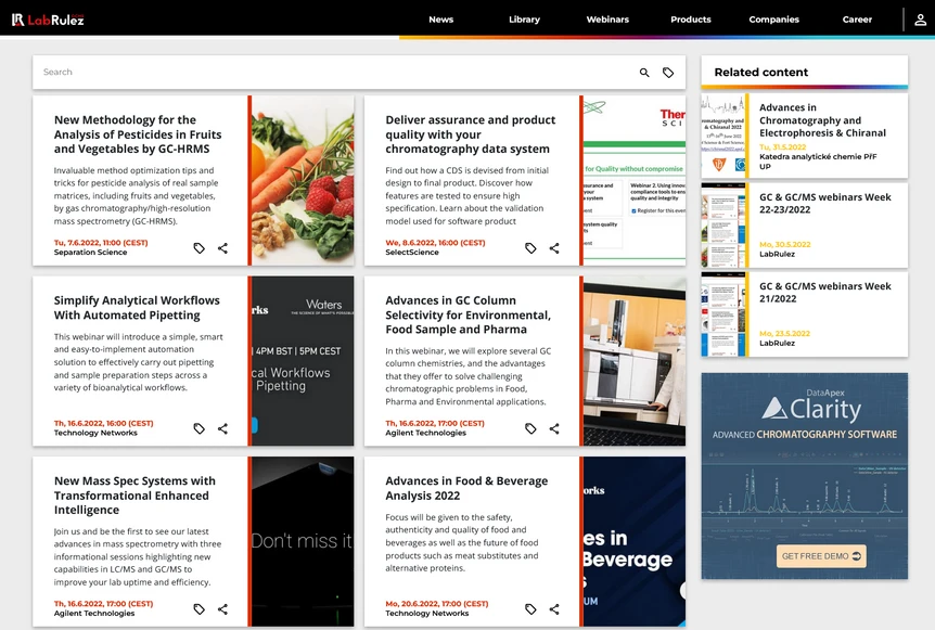 <p>LabRulez: GC &amp; GC/MS webinars Week 23-24/2022</p>
