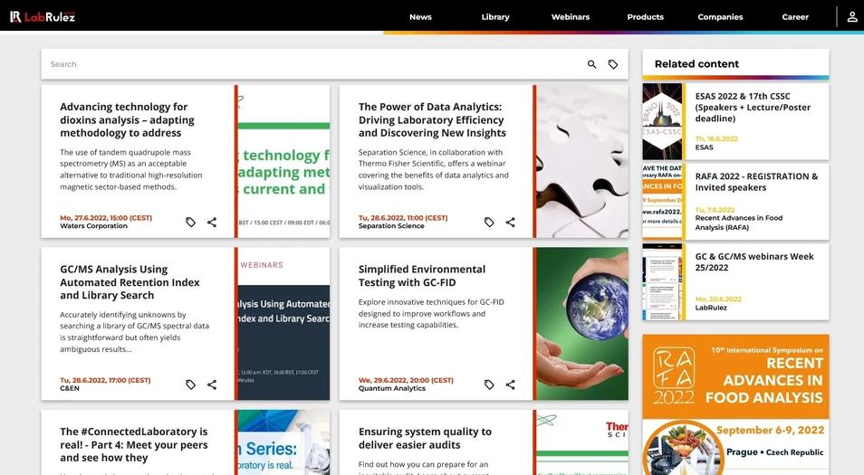 <p>LabRulez: GC &amp; GC/MS webinars Week 26/2022</p>
