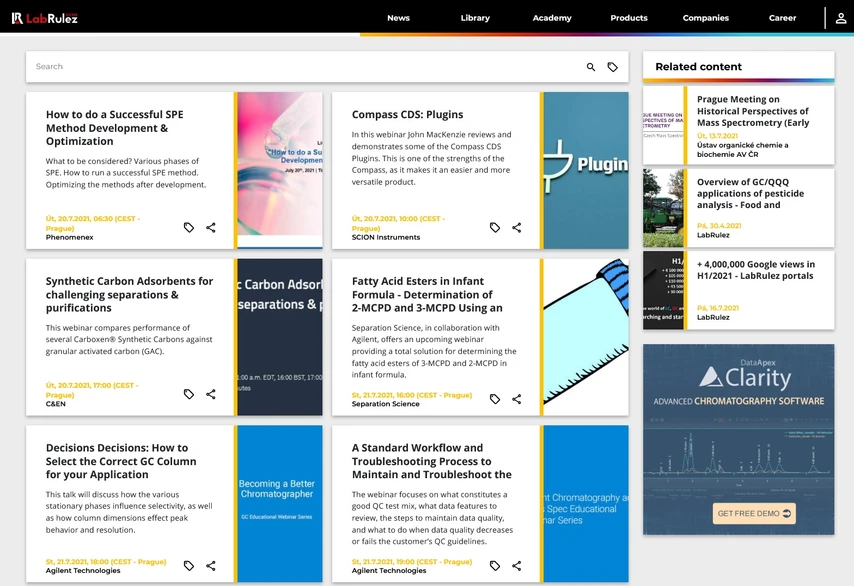 <p>LabRulez: GC and GCMS webinars - Week 29</p>