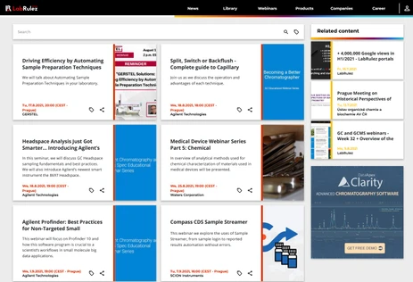GC and GCMS webinars - Week 33 + GC column webinars overview