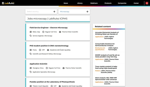 Explore Global Microscopy Jobs in Research, Industry, and Service